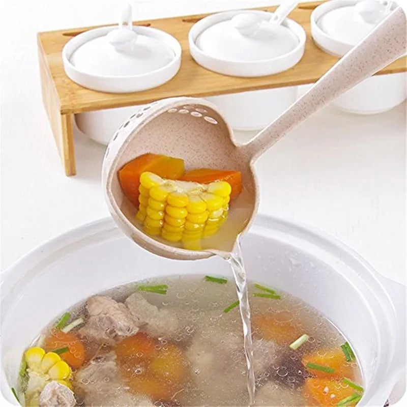 Long Handle 2 In 1 Spoon
