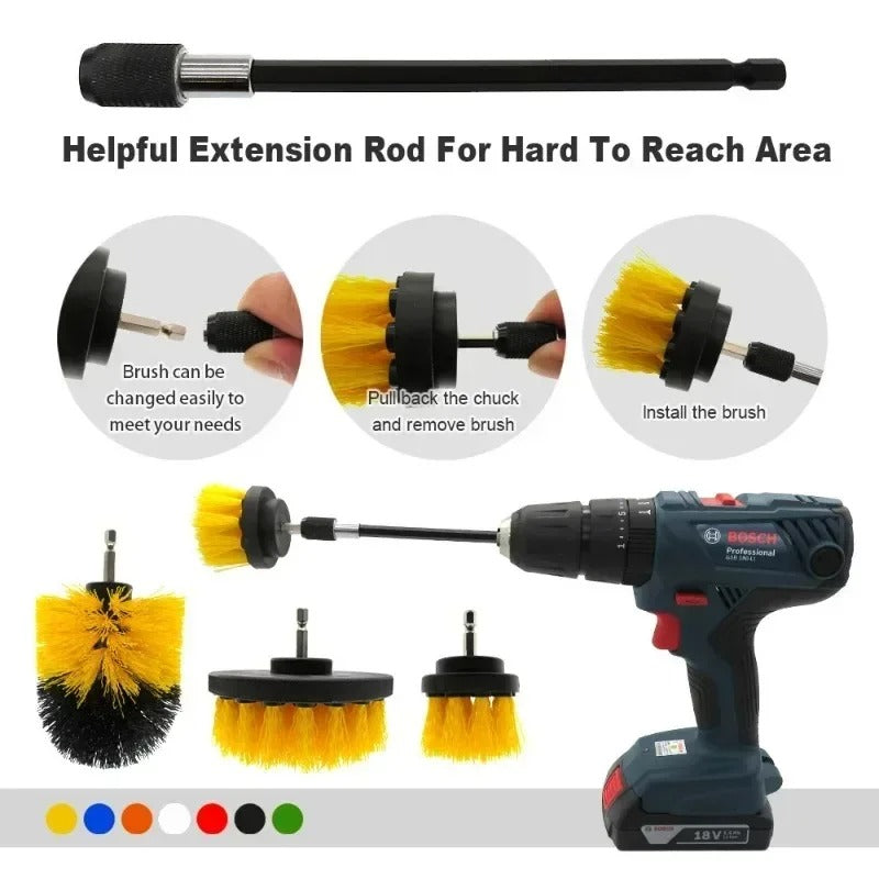Drill Brush Scrubber Kit